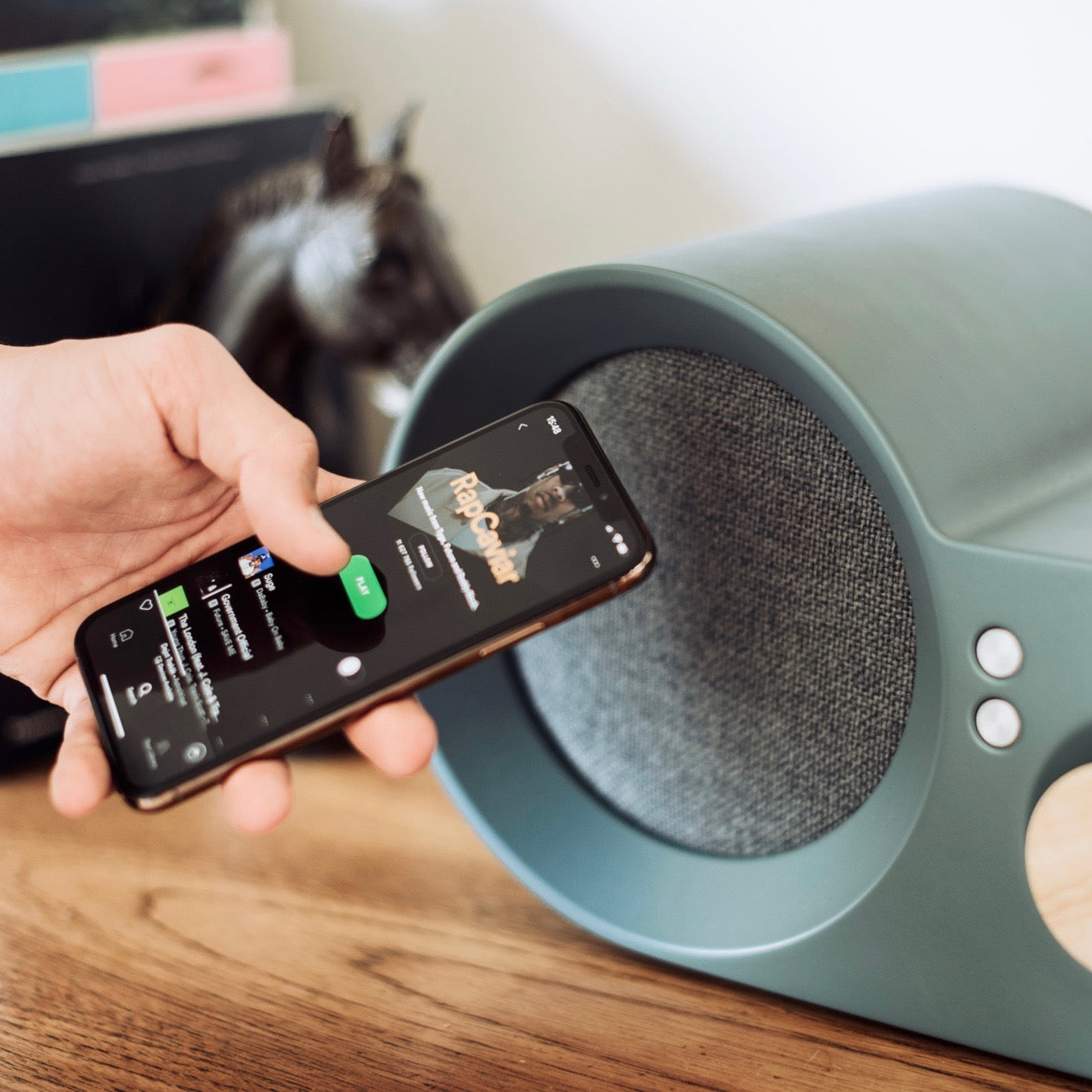 Babbit wifi wooden speaker Spotify Connect.